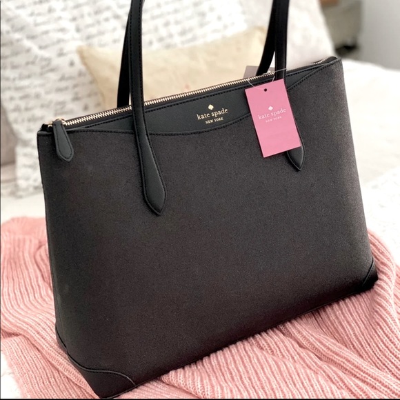🆕 KATE SPADE | Black Shimmy Glitter Purse Tote - Picture 4 of 7
